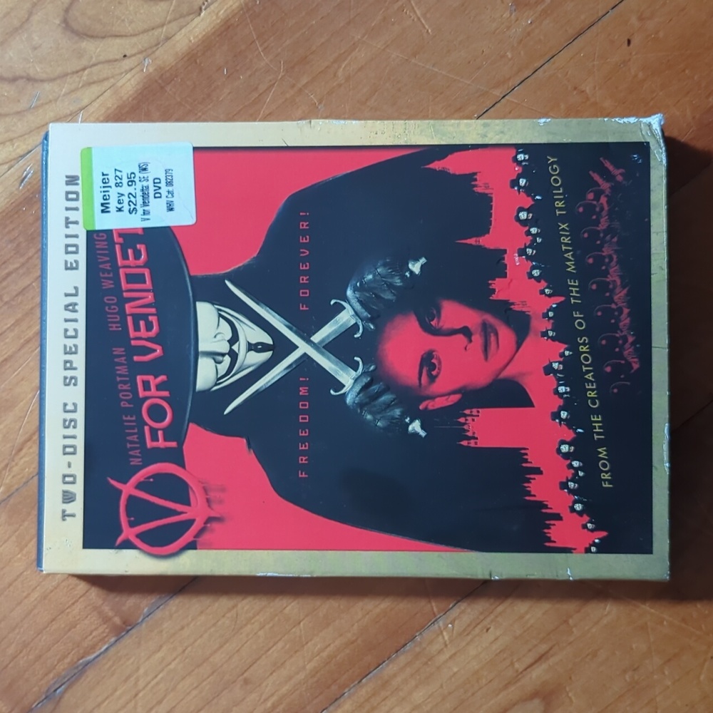 DVD special edition V for vendetta 2 disk like new